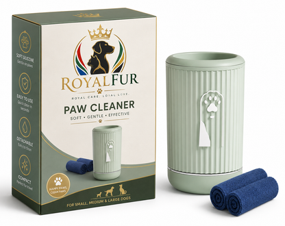 2-in-1 pet dog washing cup with 2 paw drying towel
